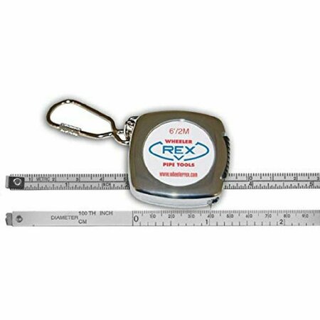 WHEELER-REX 71 English/Metric 6 ft Tape Measure for Diameter & Circumference 71-Rex